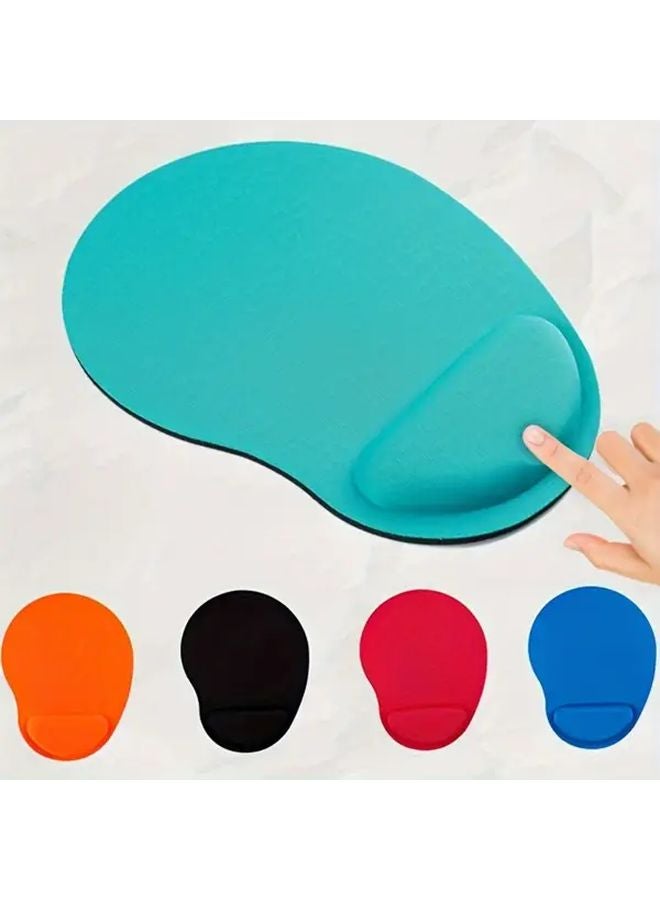 Orange Memory Foam Wrist Support Pillow Anti Slip Mouse Pad Office Comfort Wear Resistant - Image 1